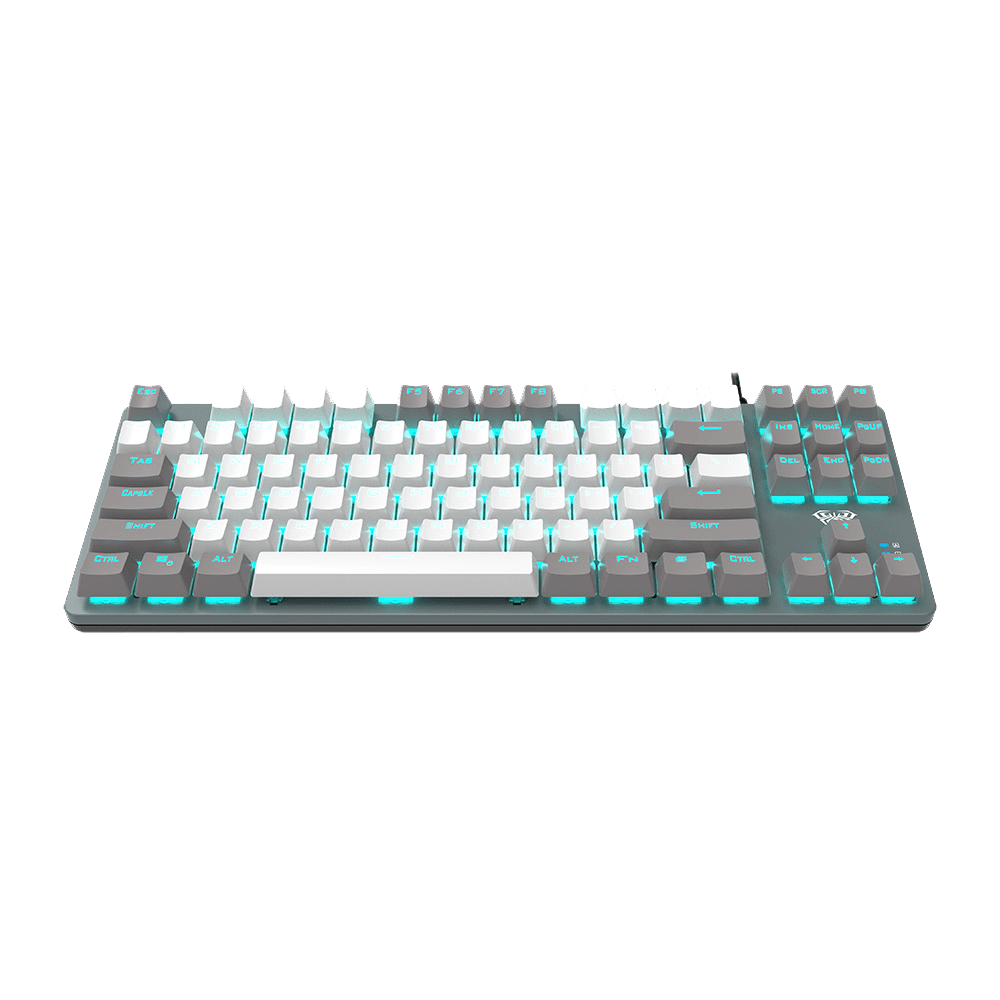 AULA Wired Mechanical Gaming Keyboard F3287 Grey White AULA