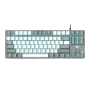 AULA F3287 Wired Mechanical Gaming Keyboard | Grey White, Blue Switch (F3287GW)