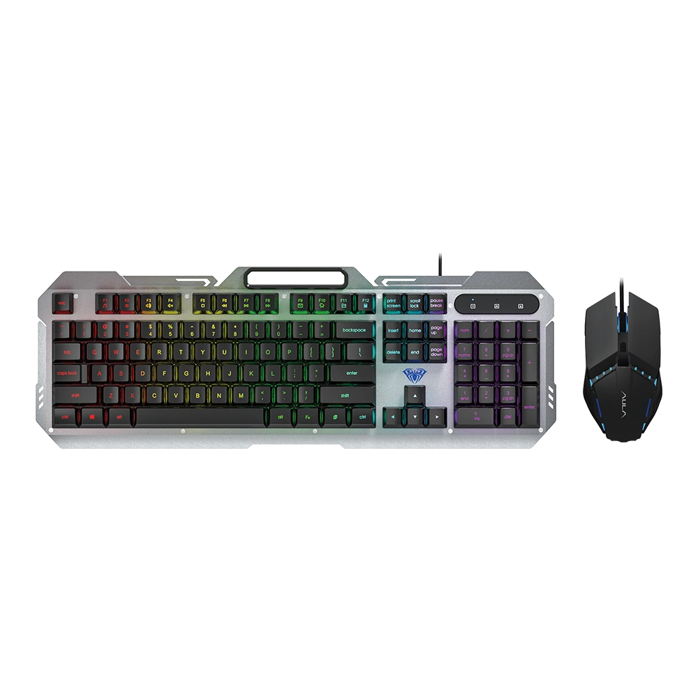 Refurbished AULA F2023 wired membrane combo Keyboard & mouse (R-F2023Combo)