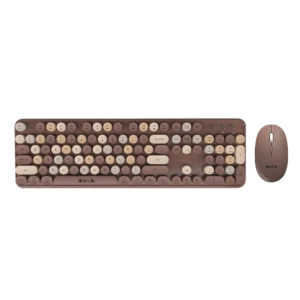 Refurbished Aula AC306 Type2 Wireless Multiple Colorful Gaming Keyboard and Mouse Combo | Brown (R-AC306Br2)