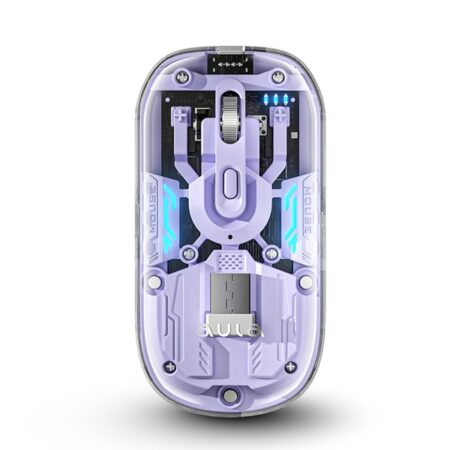 Aula AM210 Wireless 2.4G BT Gaming Mouse 800 to 1600 DPI | Purple (AM210Pr)