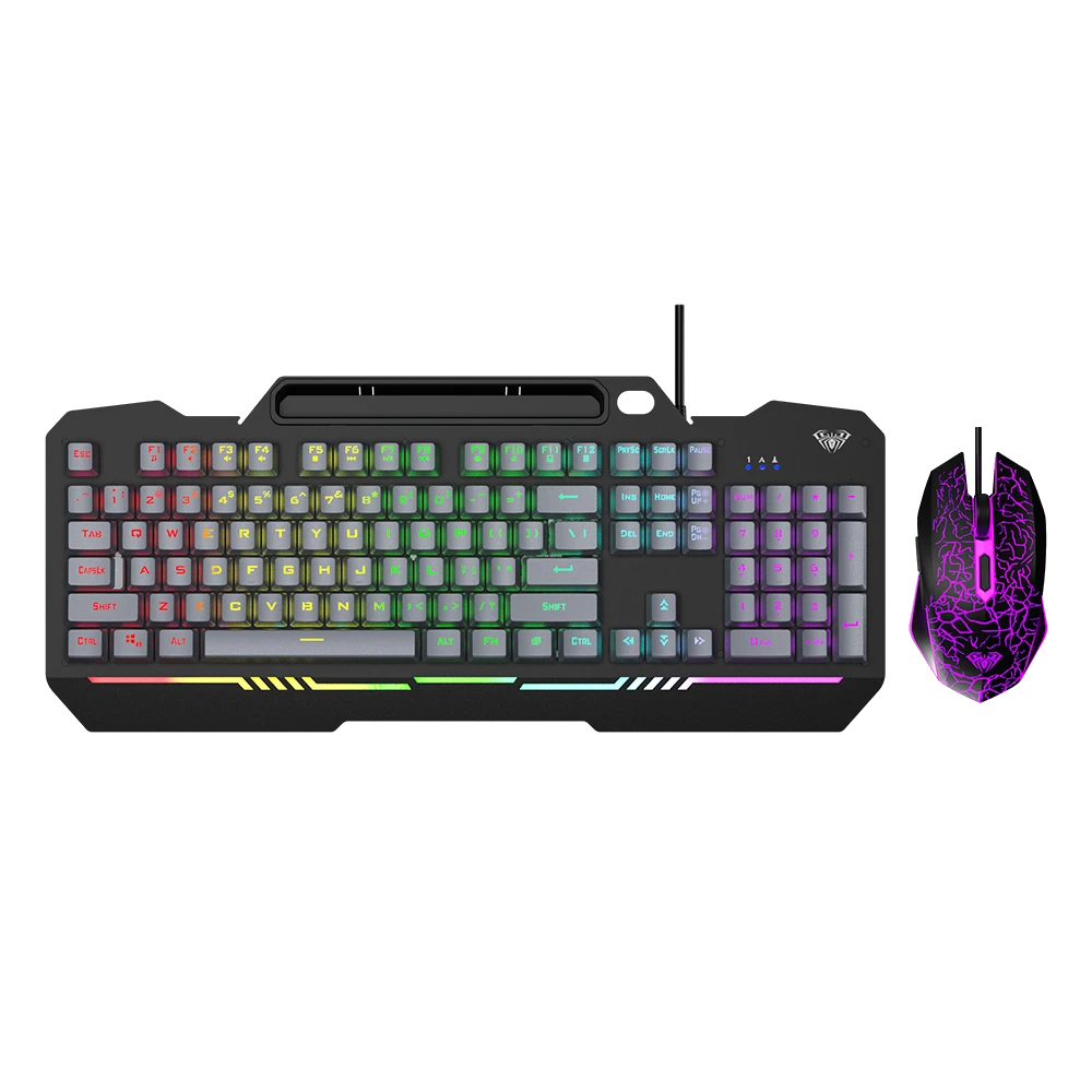 AULA T102 Wired Membrane Gaming Keyboard and Mouse Combo