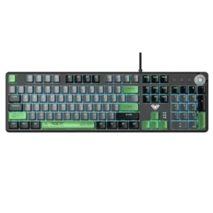 Refurbished AULA F2088Pro Wired Mechanical Keyboard Green Black (R-F2088Pro BGrG)