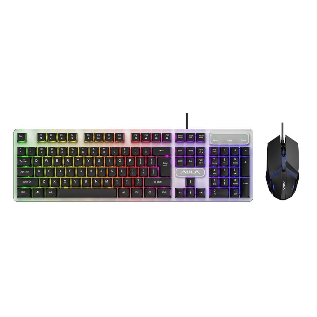 Aula F3061 Membrane Gaming Keyboard & Mouse Combo | Black (F3061Combo)