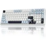 Refurbished AULA F99 Three Mode Mechanical Gaming Keyboard Ice Blue, Reaper Switch (R-F99IUR)