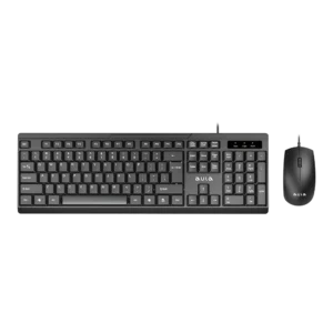 Aula AC101 Wired Keyboard and Mouse Combo | Black (AC101B)