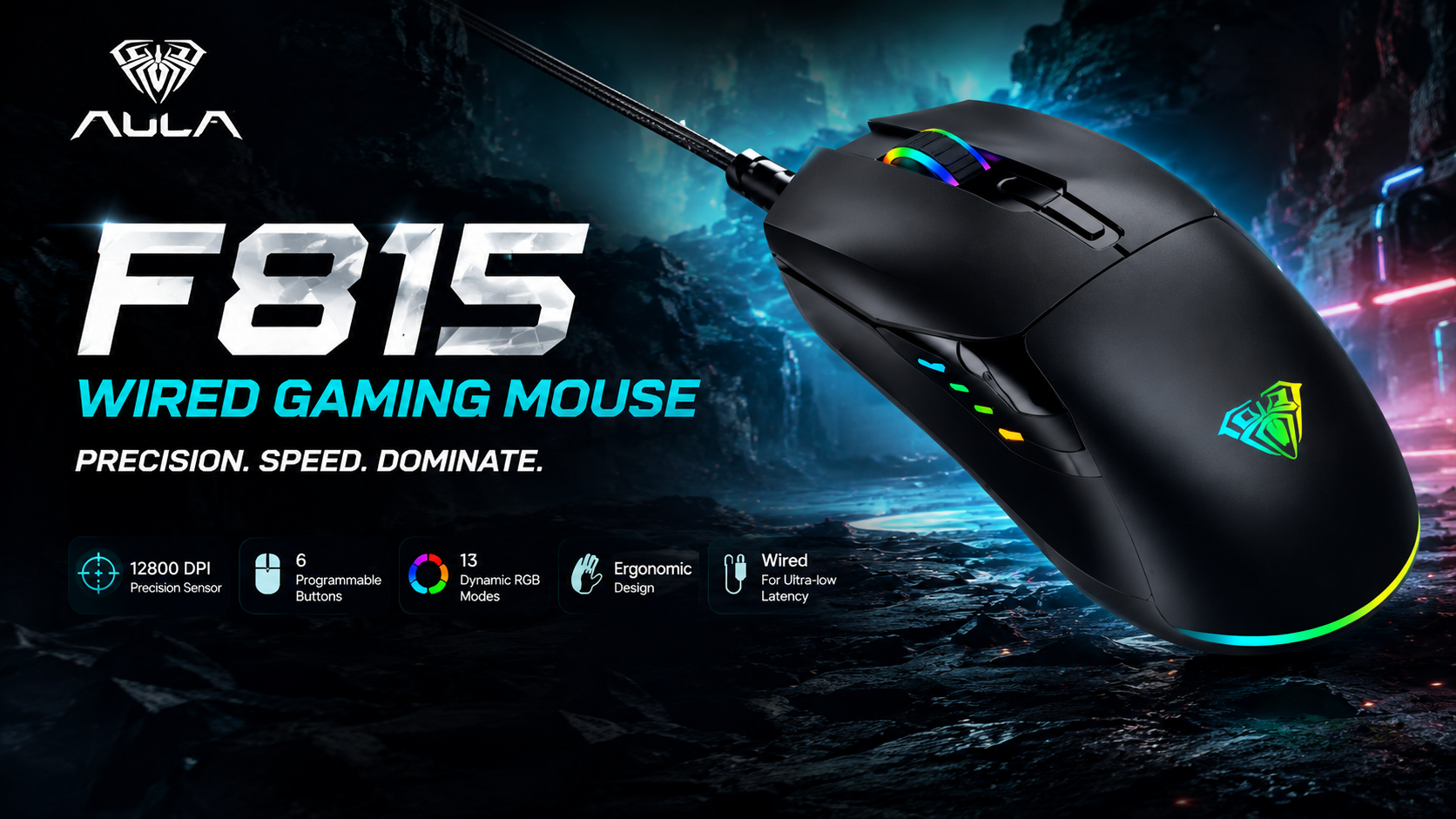 aula f815 gaming mouse