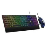 AULA T201 Membrane RGB Backlit Gaming Keyboard and Mouse Combo with 7keys and 2400DPI