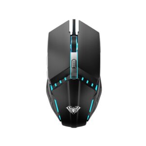 AULA S31 Wired Gaming Mouse, Adjustable DPI Range 800/1000/1200 with 4 Keys, Polling Rate 125Hz | Black (S31B)