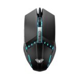 AULA S31 Wired Gaming Mouse, Adjustable DPI Range 800/1000/1200 with 4 Keys, Polling Rate 125Hz | Black (S31B)