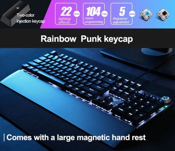 AULA Wired Mechanical Gaming Keyboard F2058