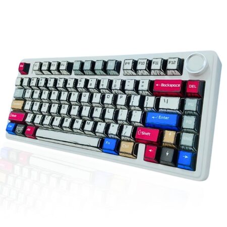 AULA F75 75% Wireless RGB Backlit Tri-Mode Gaming Mechanical Keyboard With Knob | Comic Keycap - Reaper Switches (F75CKR)