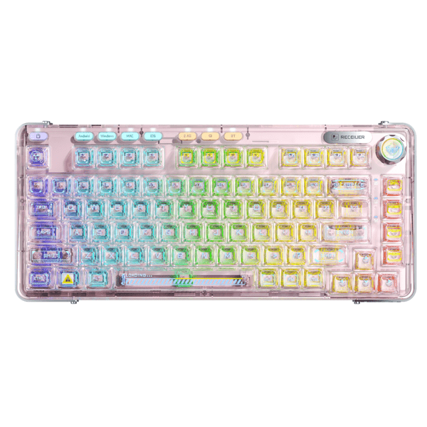 Aula F81 3 in 1 RGB Mechanical Gaming Keyboard | Purple (F81Pr)