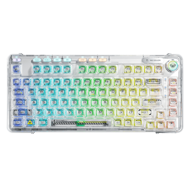 Aula F81 3 in 1 RGB Mechanical Gaming Keyboard | White (F81W)