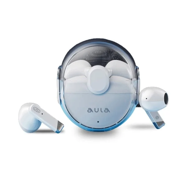 Refurbished Aula AL107 Earbuds, TWS Bluetooth Headset | White, True Wireless (R-AL107W)