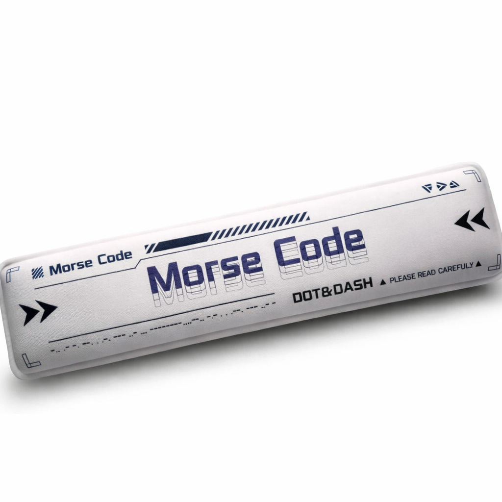 Leobog Morse Code Keyboard Hand rest | Soft Cushion Foam With Anti-Slip Bottom | Ergonomic Design Wrist Support | Compatible With Upto 80% Layout Keyboards (MCH)