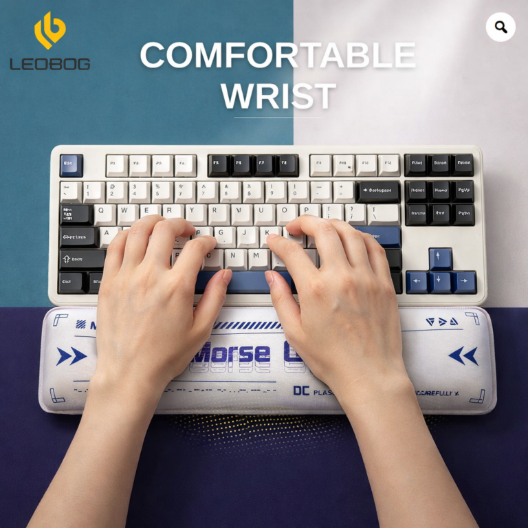 Leobog Morse Code Keyboard Hand rest | Soft Cushion Foam With Anti-Slip ...