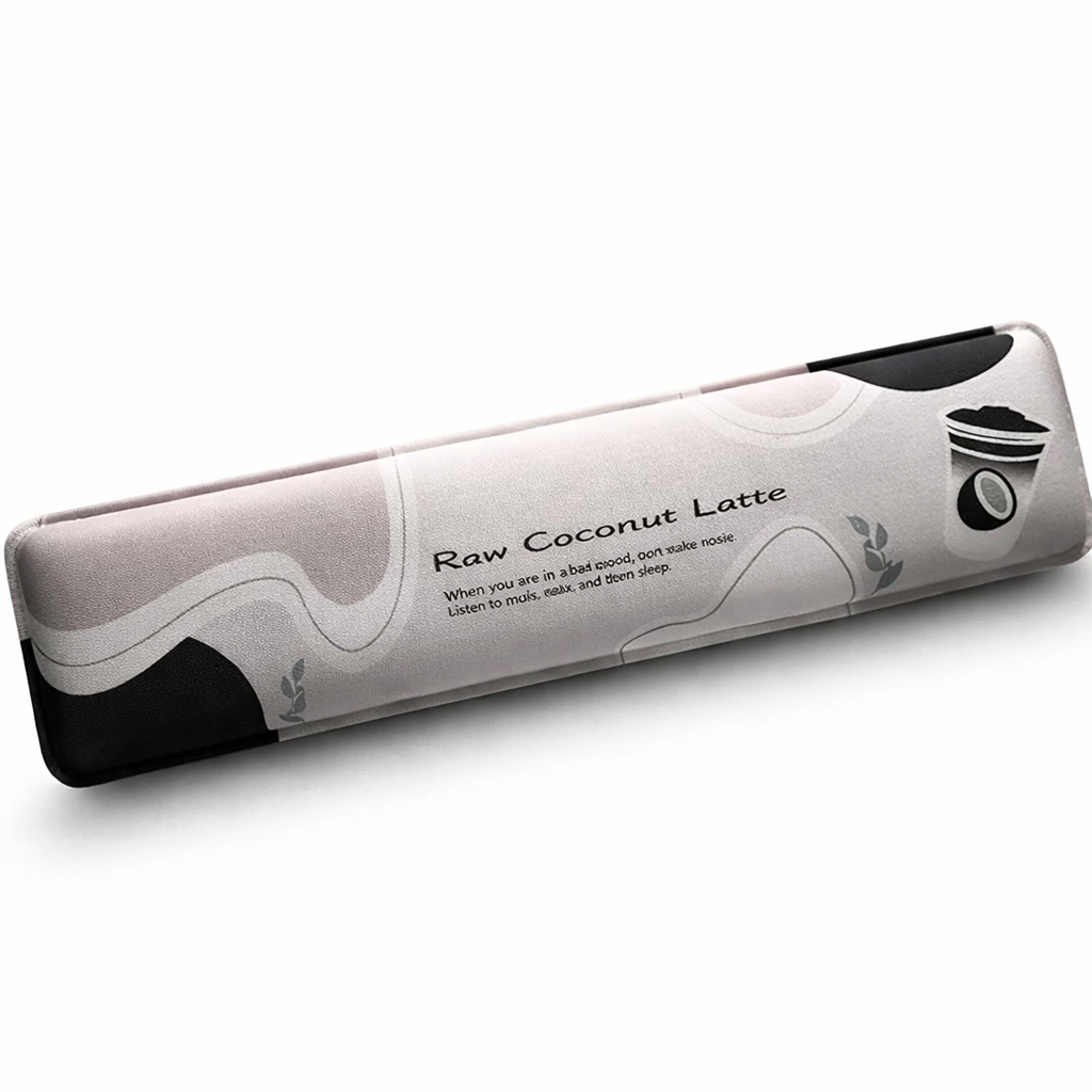 Leobog Raw Coconut Latte Keyboard Hand rest | Soft Cushion Foam With Anti-Slip Bottom | Ergonomic Design Wrist Support | Compatible With Upto 80% Layout Keyboards (RCLH)