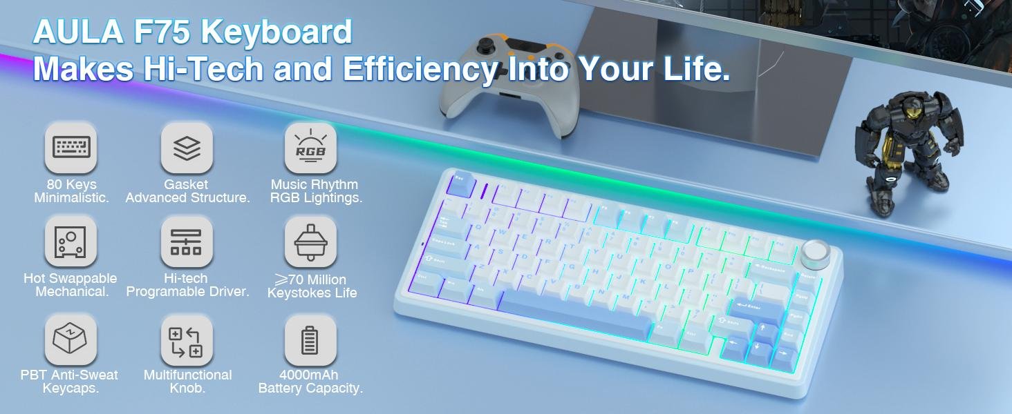 Aula F75 Mechanical Gaming Keyboard