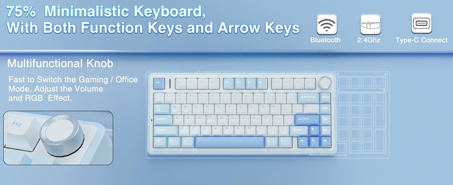 Aula F75 Mechanical Gaming Keyboard