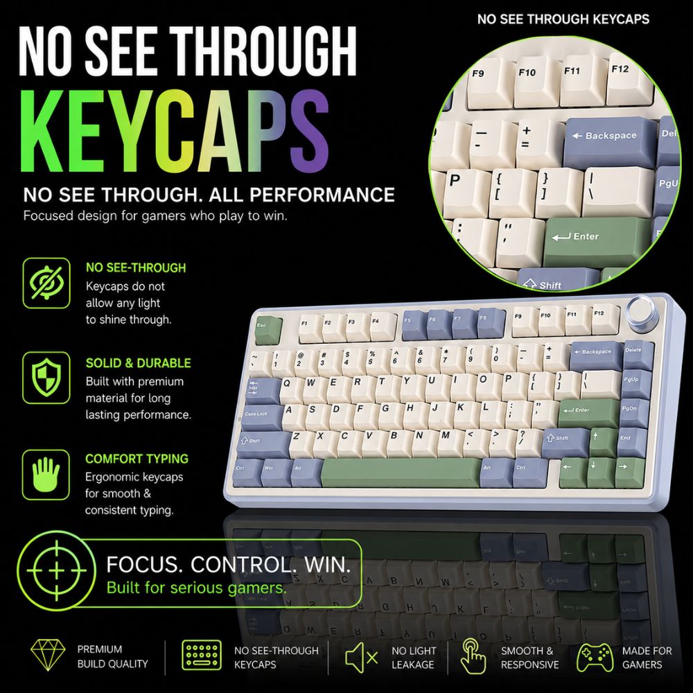 aula f75 cedar green keyboard
