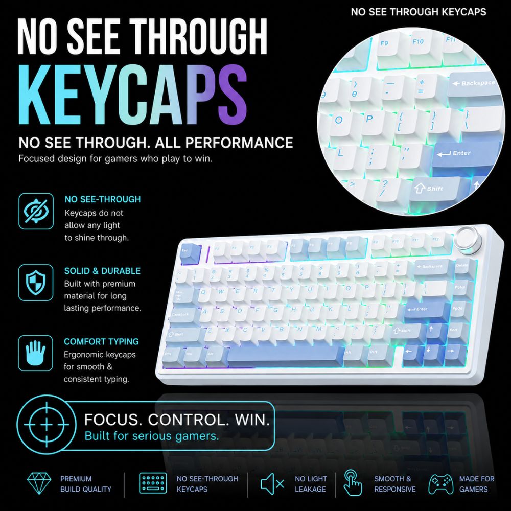 aula f75 wireless mechanical gaming keyboard