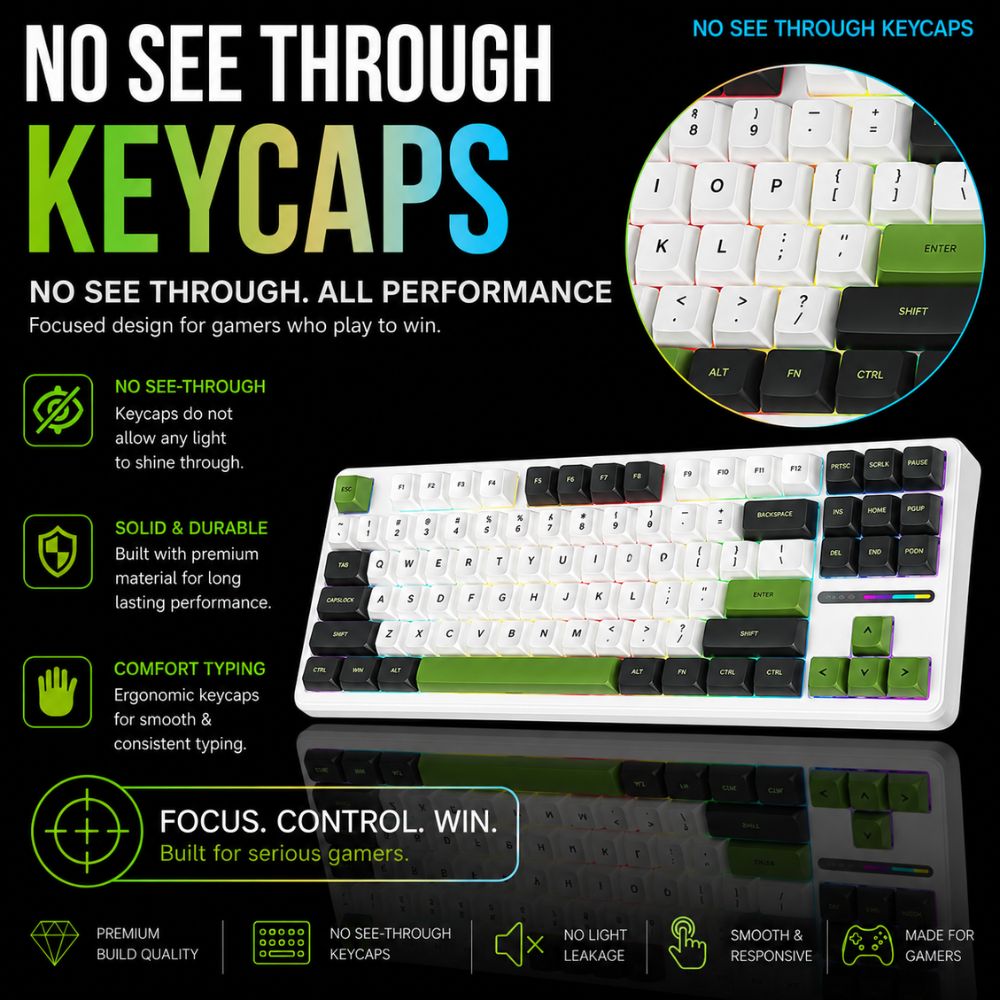 aula f87 mechanical gaming keyboard