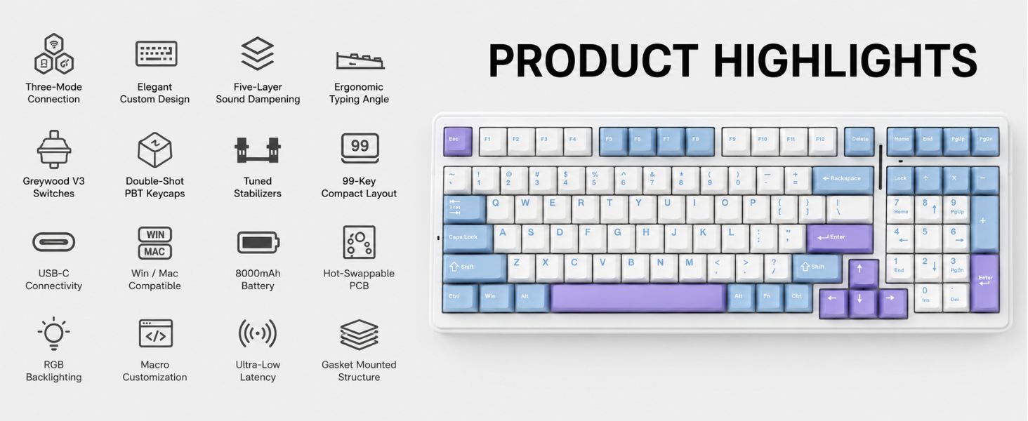 aula f99 mechanical gaming keyboard