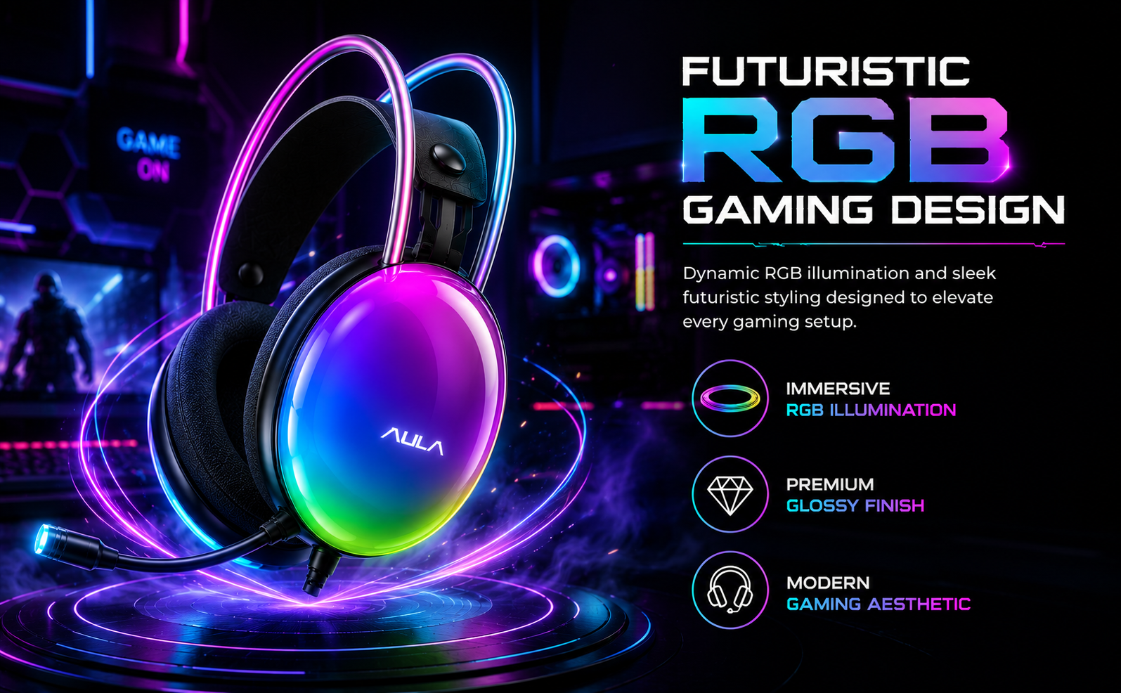 usb gaming headset with mic