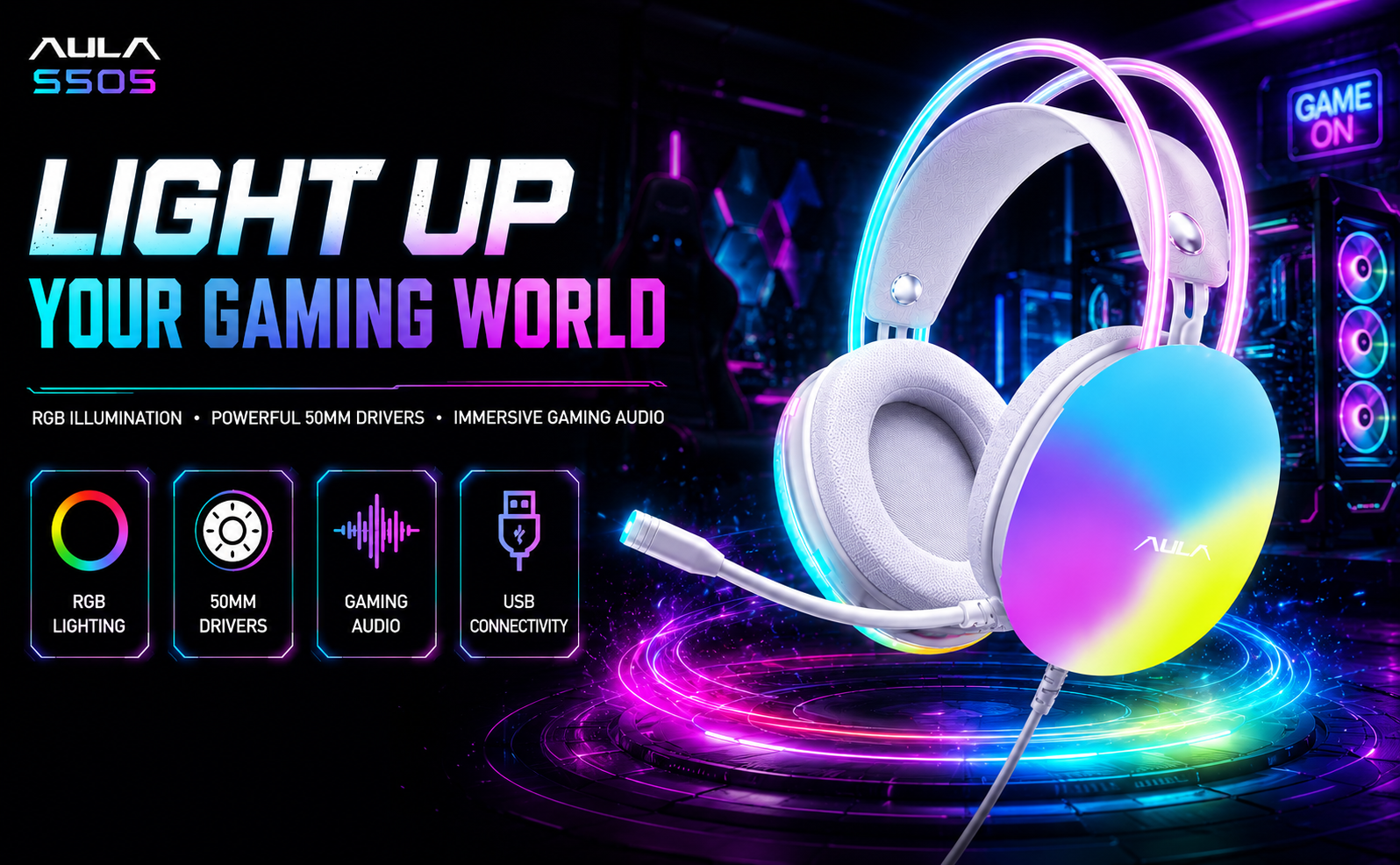 wired gaming headset