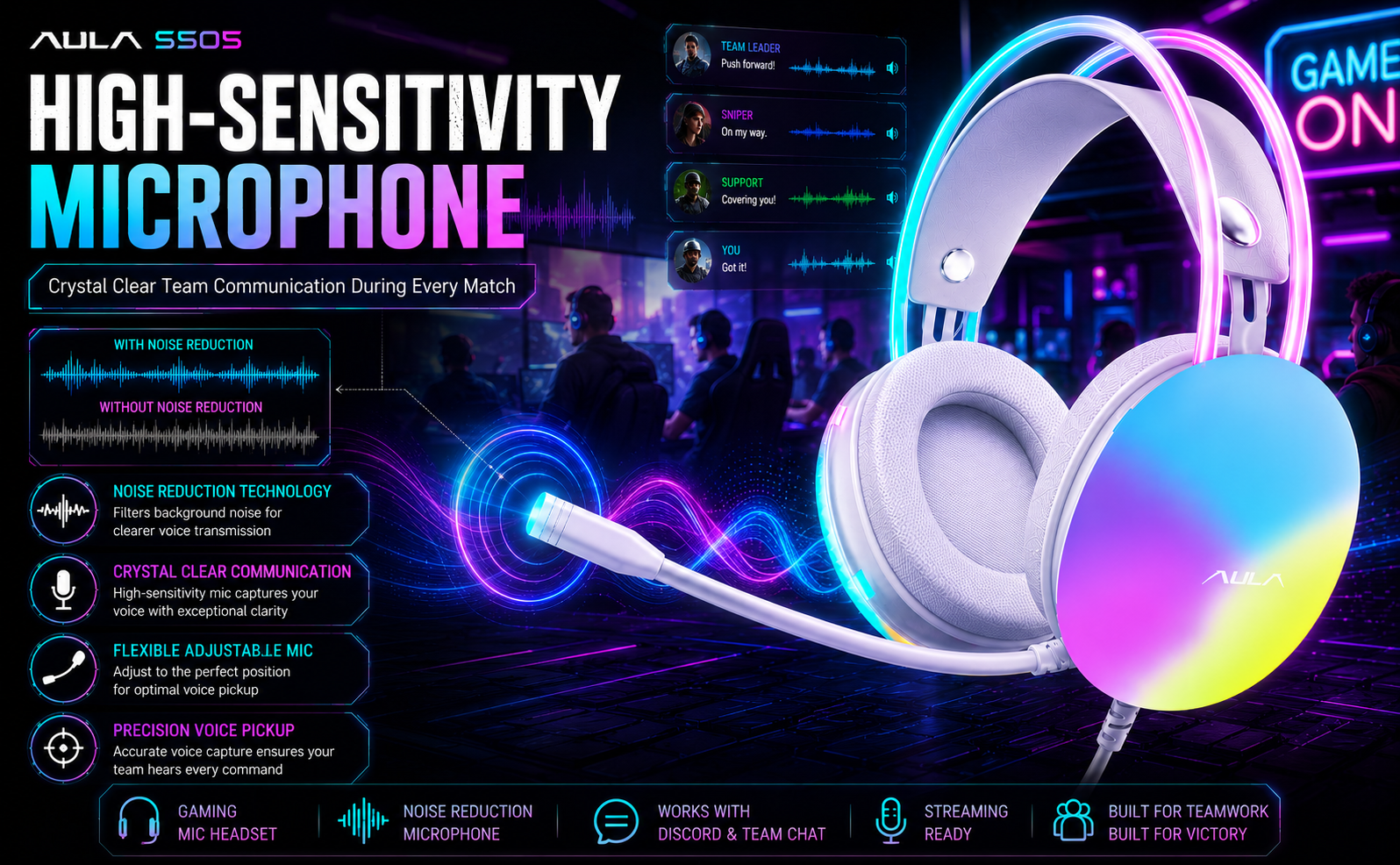 wired gaming headset
