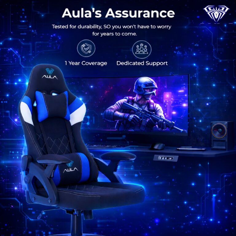 AULA F016 Ergonomic Premium Gaming & Computer Chair | Adjustable Nylon ...