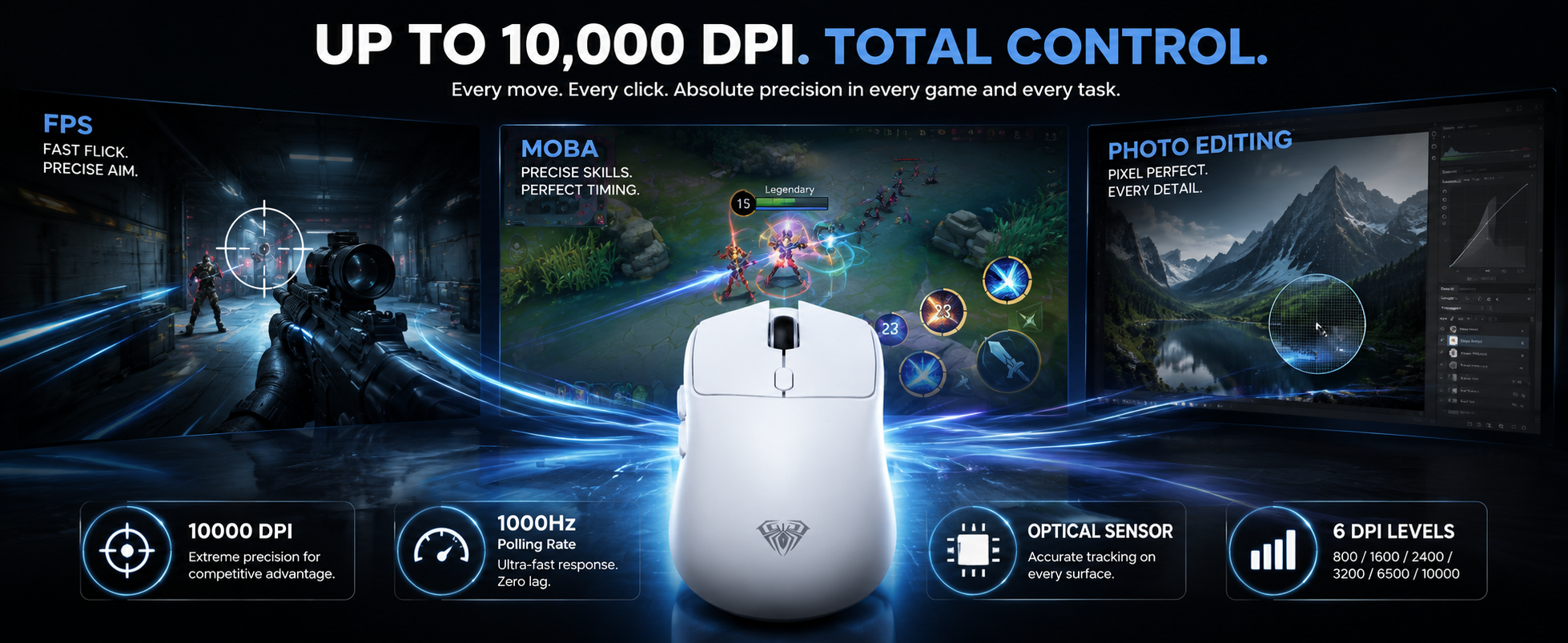 tri mode gaming mouse