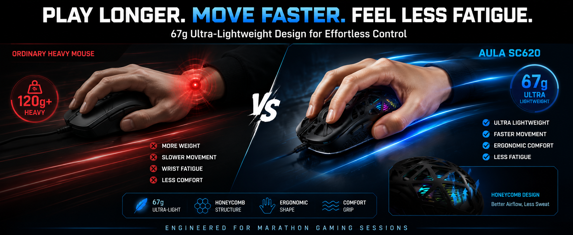 tri mode gaming mouse