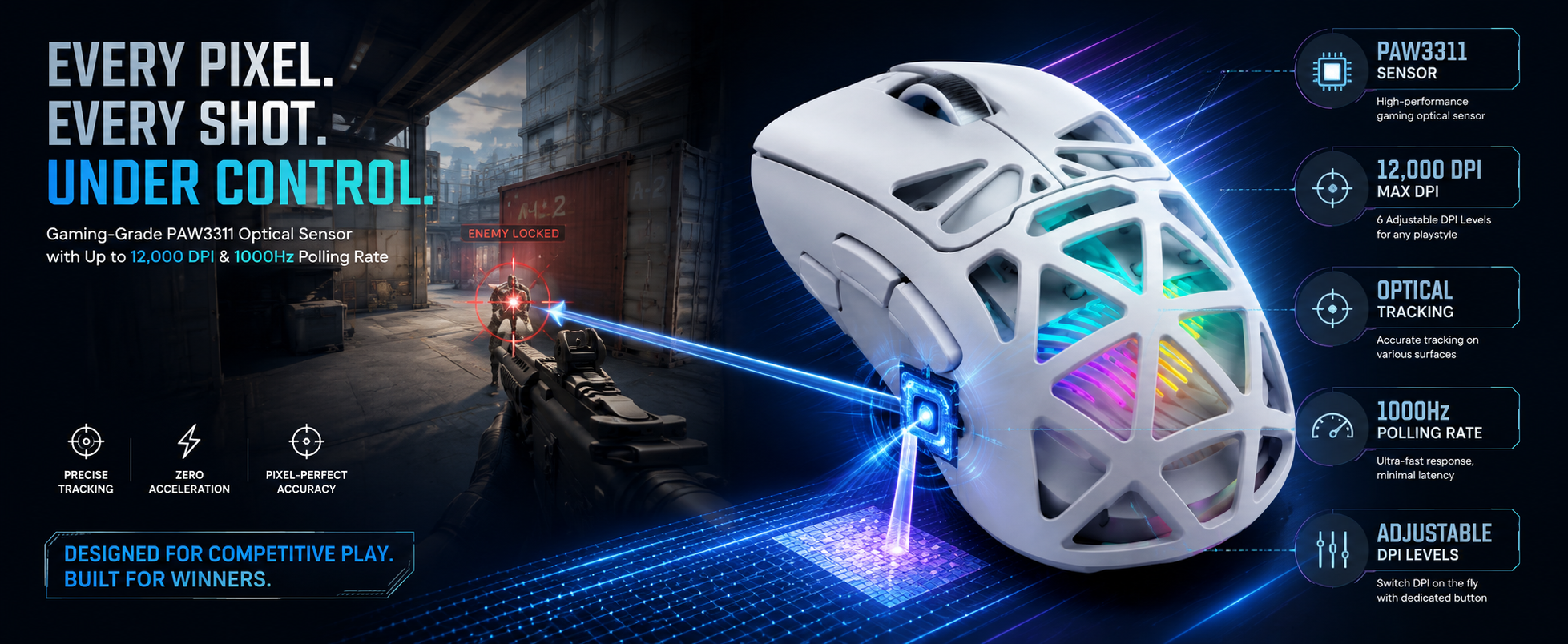 wireless gaming mouse