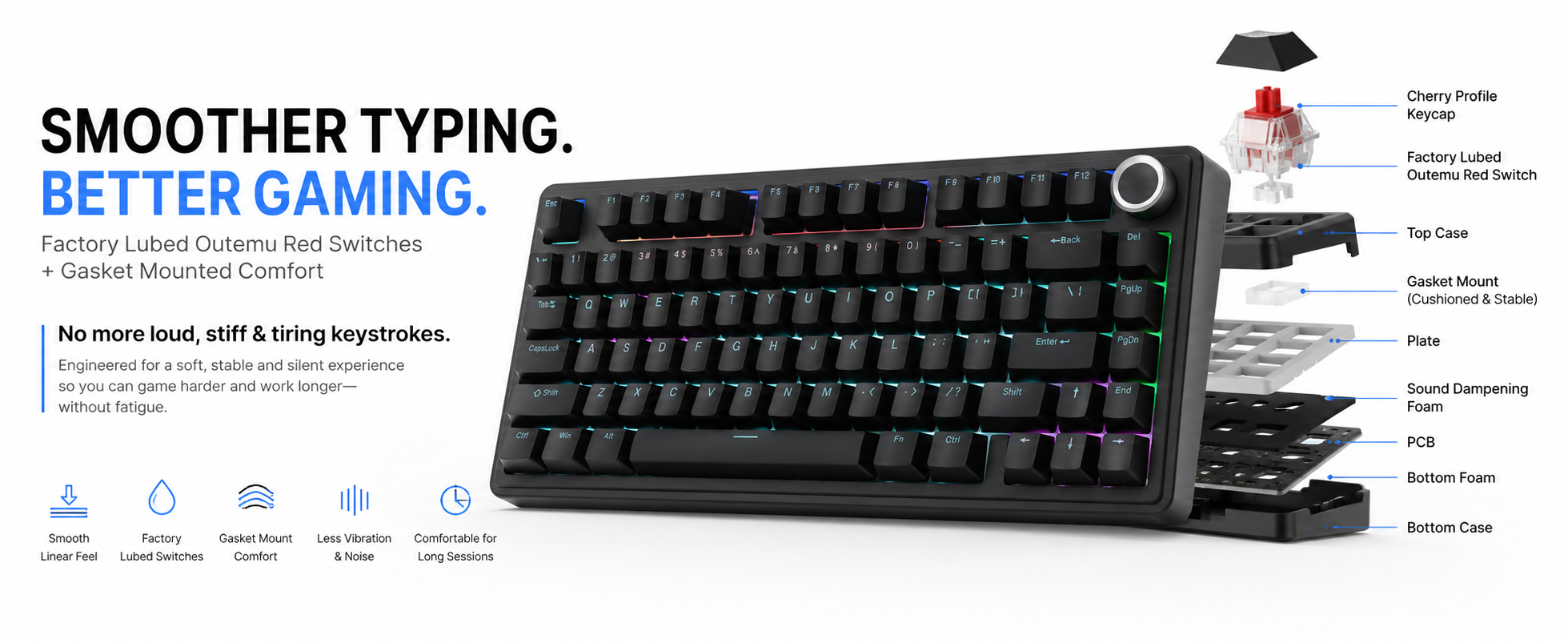 wired gaming keyboard