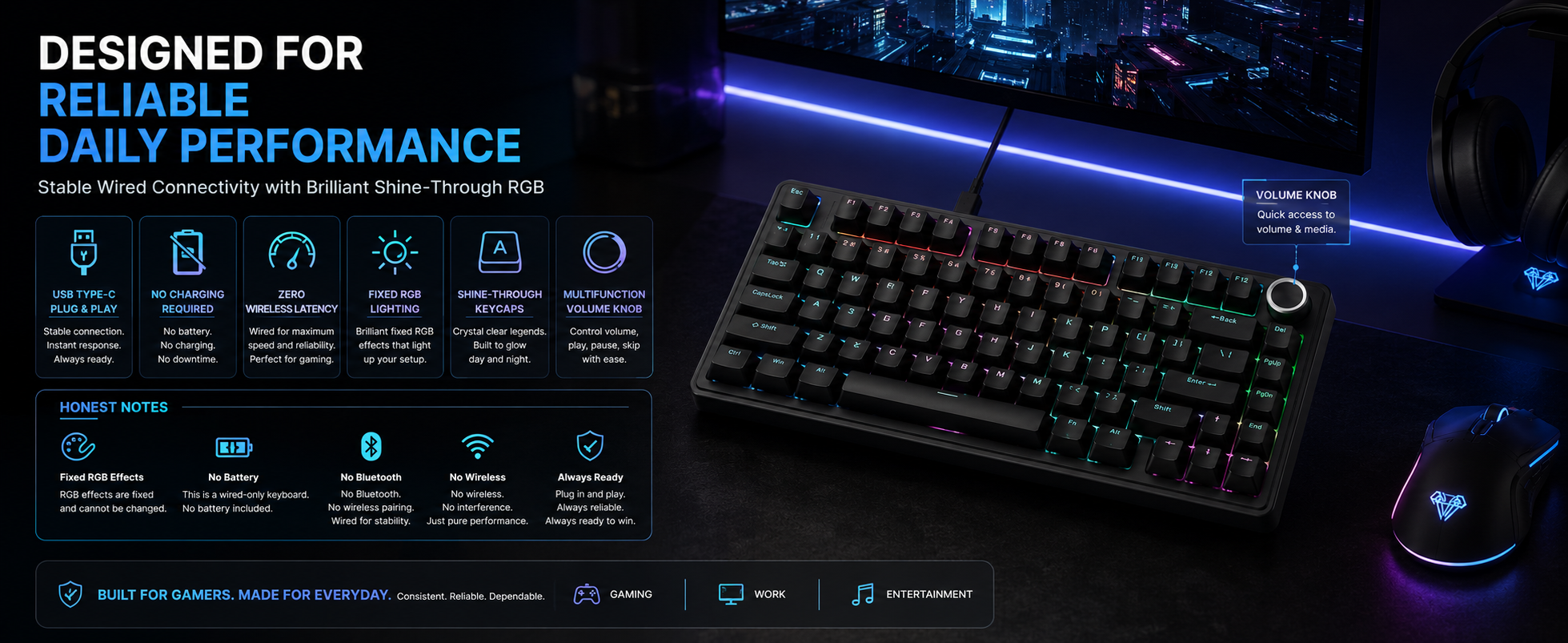 wired keyboard