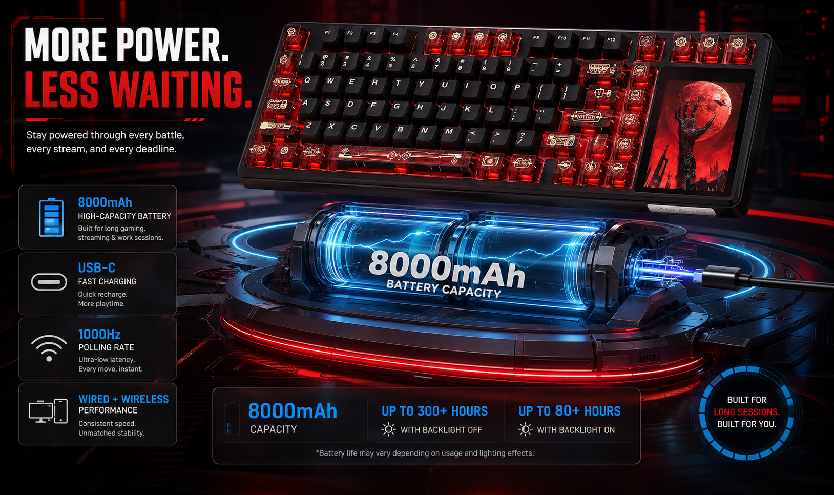 wireless gaming keyboard