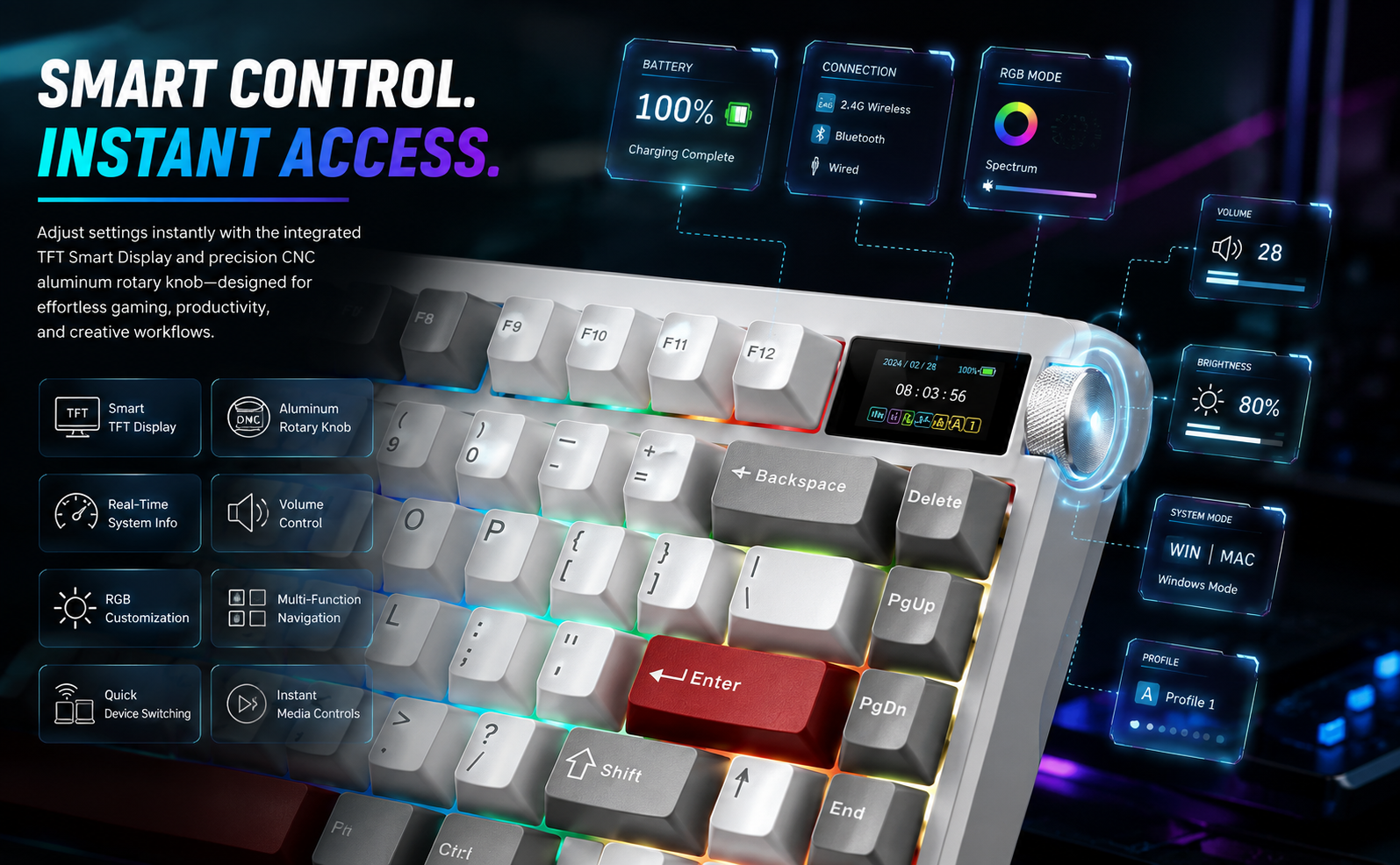 wireless gaming keyboard
