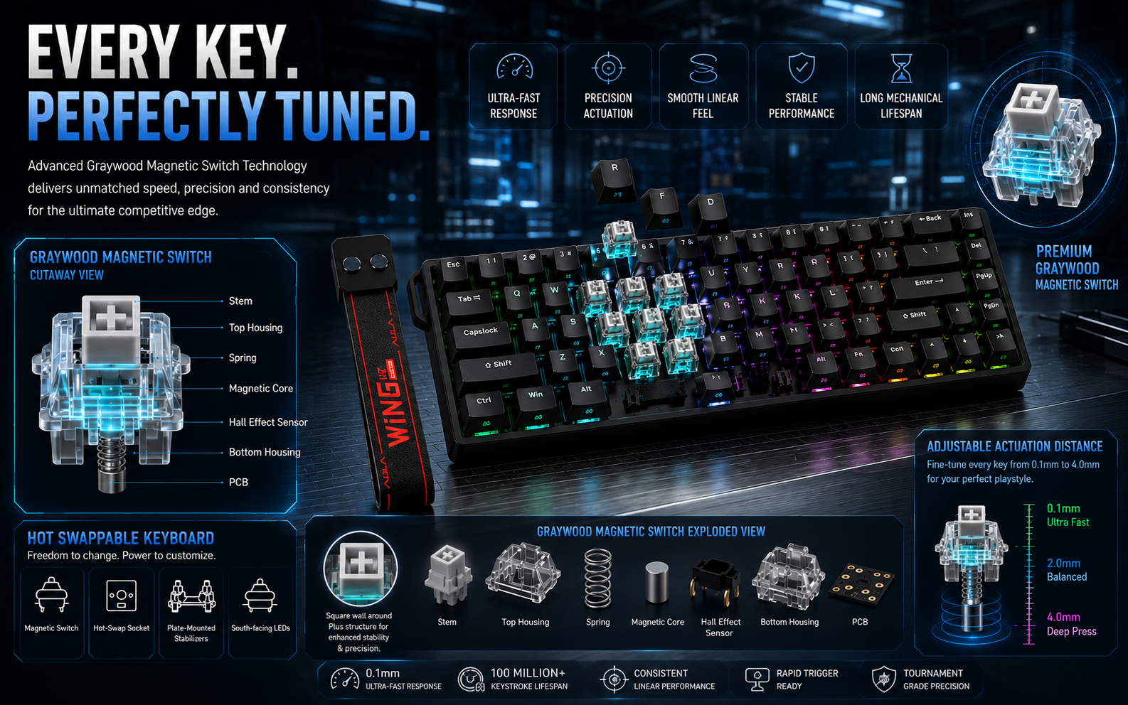 gaming wired keyboard