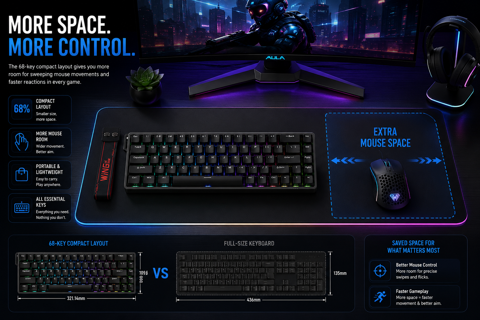 wired magnetic keyboard